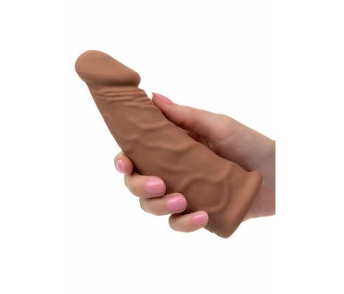 CalExotics Vibrating Extension 7 Inch 17.25cm Silicone Intimate Enhancer Black