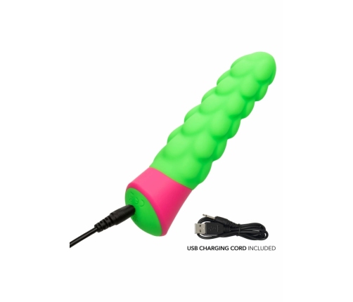 Ripple Vibrator Silicone Waterproof USB Rechargeable 10 Modes Black