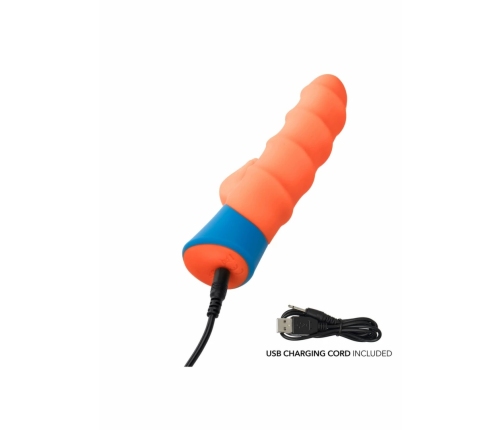 Tickler Rave Vibrator Silicone Waterproof 10 Modes Purple