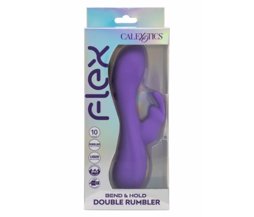 CalExotics Bend & Hold Double Rumbler Flexible Dual-Motor Intimate Massager Pink