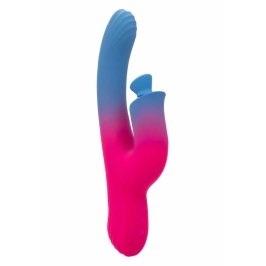 CalExotics Dual Stimulator Suction Vibrator Flexible Silicone Pink CalExotics Dual Stimulator Suction Vibrator Flexible Silicone Pink