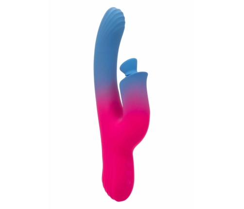 CalExotics Dual Stimulator Suction Vibrator Flexible Silicone Pink