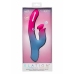 Dual Stimulator Thrusting Vibrator Silicone Waterproof USB Pink