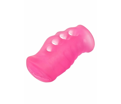 Grip-N-Stroke Large Intimate Machine with Textured Dual Entry, Black