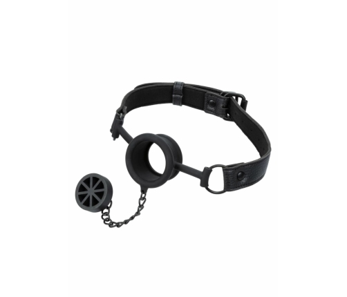 CalExotics Stopper Gag Silicone Adjustable Strap Black 3.75cm