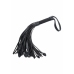 Heart Throb Flogger with Heart Accents and Soft Tassels, Black/Red