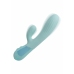 Aura Dual Ripple Silicone Massager 10 Modes Waterproof USB Blue