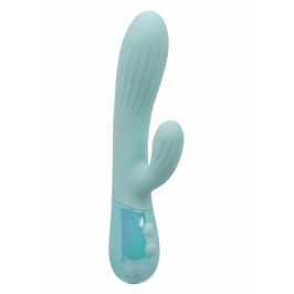 Aura Dual Ripple Silicone Massager 10 Modes Waterproof USB Blue Aura Dual Ripple Silicone Massager 10 Modes Waterproof USB Blue