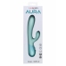 Aura Dual Ripple Silicone Massager 10 Modes Waterproof USB Blue