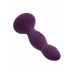 Deep Stud Probe Silicone Dual Motor Curved Intimate Device Black