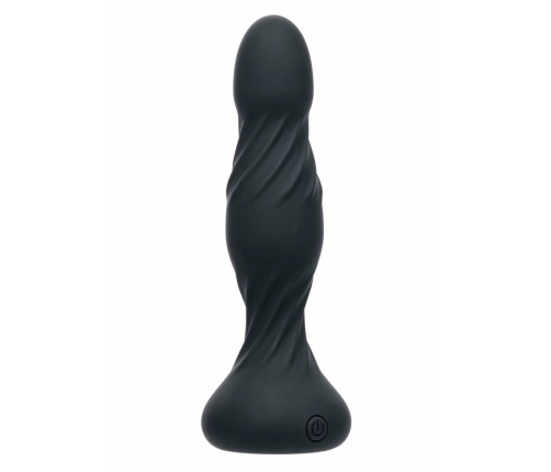 Deep Swirl Probe Silicone Dual Motor Waterproof Intimate Device Black