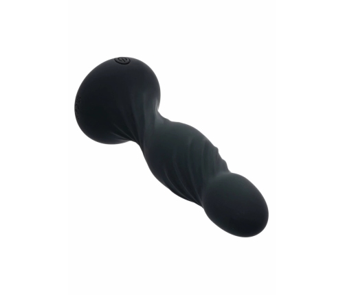 Deep Swirl Probe Silicone Dual Motor Waterproof Intimate Device Black