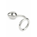 Mr. Steel Ass Hitch Egg 45 mm Stainless Steel Intimate Plug with Ring