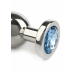 Mr. Steel Jeweled Plug Small Stainless Steel with Gemstone Base