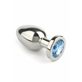 Mr. Steel Jeweled Plug Small Stainless Steel with Gemstone Base Mr. Steel Jeweled Plug Small Stainless Steel with Gemstone Base