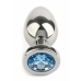 Mr. Steel Jeweled Plug Small Stainless Steel with Gemstone Base