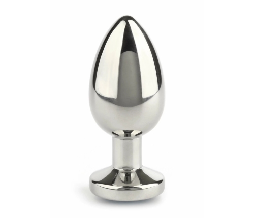 Mr. Steel Jeweled Plug Small Stainless Steel with Gemstone Base