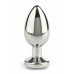 Mr. Steel Jeweled Plug Small Stainless Steel with Gemstone Base