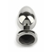 Mr. Steel Jeweled Plug Small Stainless Steel with Gemstone Base