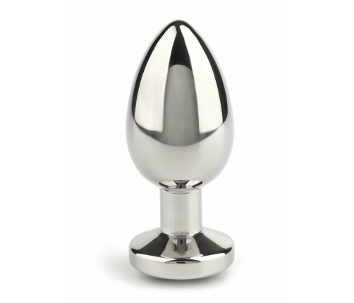 Mr. Steel Jeweled Plug Small Stainless Steel with Gemstone Base
