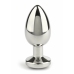 Mr. Steel Jeweled Plug Small Stainless Steel with Gemstone Base