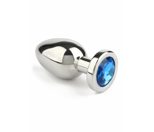Mr. Steel Jeweled Anal Plug Small Stainless Steel Gem Base
