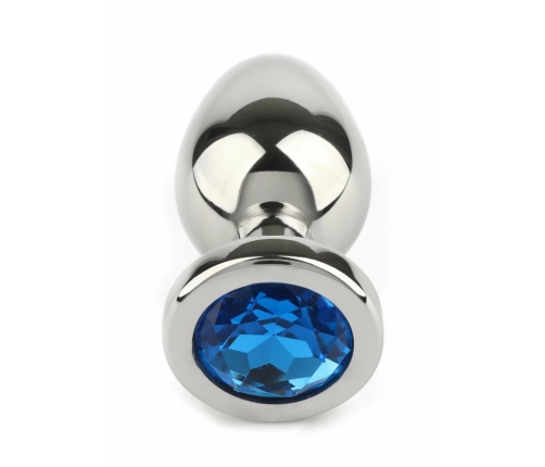 Mr. Steel Jeweled Anal Plug Small Stainless Steel Gem Base