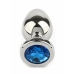 Mr. Steel Jeweled Anal Plug Small Stainless Steel Gem Base