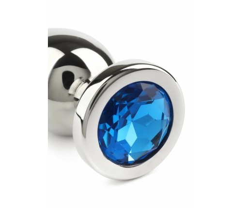 Mr. Steel Jeweled Anal Plug Small Stainless Steel Gem Base