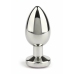 Mr. Steel Jeweled Plug Small Stainless Steel with Gemstone Base