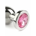 Mr. Steel Jeweled Plug Small Stainless Steel with Gemstone Base