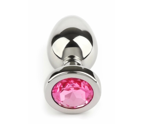 Mr. Steel Jeweled Plug Small Stainless Steel with Gemstone Base