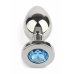 Mr. Steel Jeweled Plug Medium Stainless Steel with Gemstone Base