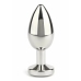 Mr. Steel Jeweled Plug Medium Stainless Steel with Gemstone Base