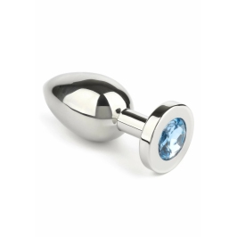 Mr. Steel Jeweled Plug Medium Stainless Steel with Gemstone Base Mr. Steel Jeweled Plug Medium Stainless Steel with Gemstone Base