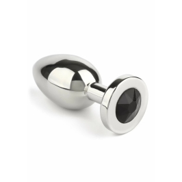 Mr. Steel Jeweled Stainless Steel Plug Medium - Elegant Gem Base Mr. Steel Jeweled Stainless Steel Plug Medium - Elegant Gem Base