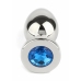 Mr. Steel Jeweled Plug Medium Stainless Steel with Gemstone Base