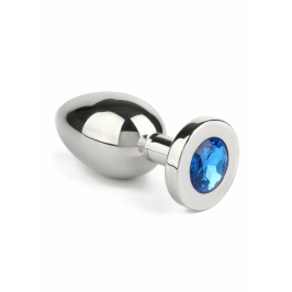 Mr. Steel Jeweled Plug Medium Stainless Steel with Gemstone Base Mr. Steel Jeweled Plug Medium Stainless Steel with Gemstone Base