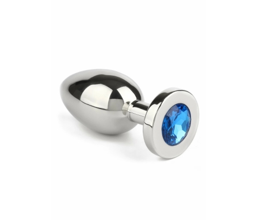 Mr. Steel Jeweled Plug Medium Stainless Steel with Gemstone Base