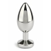 Mr. Steel Jeweled Plug Medium Stainless Steel with Gemstone Base