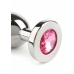 Mr. Steel Jeweled Plug Medium Stainless Steel with Gemstone Base