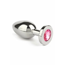 Mr. Steel Jeweled Plug Medium Stainless Steel with Gemstone Base Mr. Steel Jeweled Plug Medium Stainless Steel with Gemstone Base