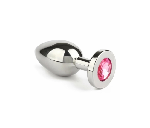 Mr. Steel Jeweled Plug Medium Stainless Steel with Gemstone Base