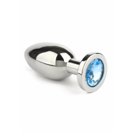 Mr. Steel Jeweled Plug Large Stainless Steel with Gemstone Base Mr. Steel Jeweled Plug Large Stainless Steel with Gemstone Base