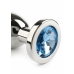 Mr. Steel Jeweled Plug Large Stainless Steel with Gemstone Base