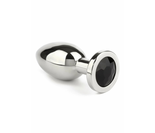 Mr. Steel Jeweled Plug Large Stainless Steel with Gemstone Base
