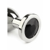Mr. Steel Jeweled Plug Large Stainless Steel with Gemstone Base