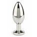 Mr. Steel Jeweled Plug Large Stainless Steel with Gemstone Base