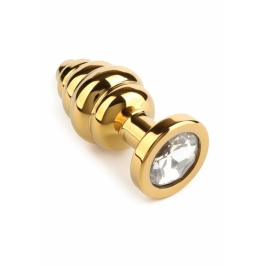 Mr. Steel Twister Small Stainless Steel Spiral Plug with Jeweled Base Mr. Steel Twister Small Stainless Steel Spiral Plug with Jeweled Base