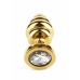 Mr. Steel Twister Small Stainless Steel Spiral Plug with Jeweled Base